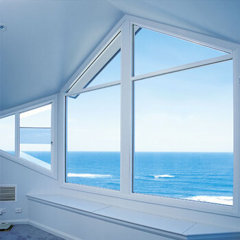 Coastal white aluminium windows