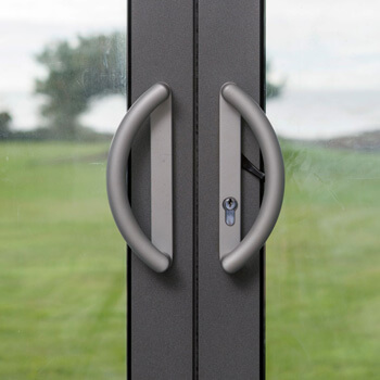Sliding door handles