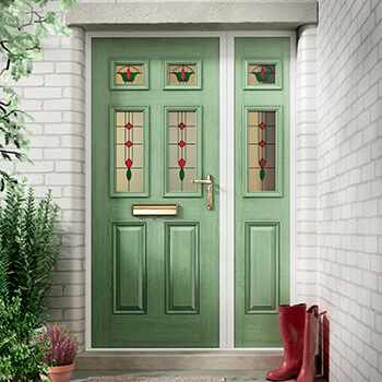 Chartwell green composite front door