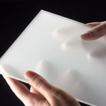 Satin glass effect